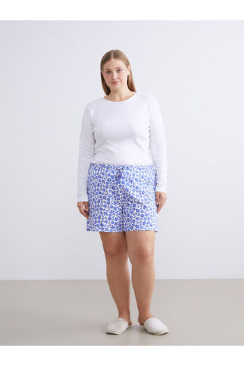 LC Waikiki Leave Your Style with Us |   Elastic Waist Floral Women's Shorts Pajama Bottoms