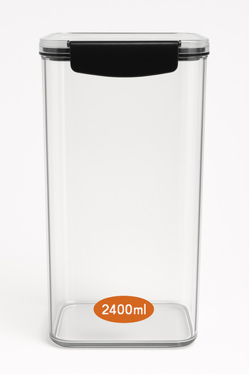 TSUMAB Airtight Food Storage Container – 2400ml Transparent with Lid