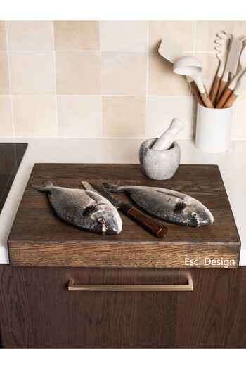 Esci Design Wooden Cutting Board - Trend Cutting Board - Countertop Cutting Board - Meat Cutting Board - Presentation Holder