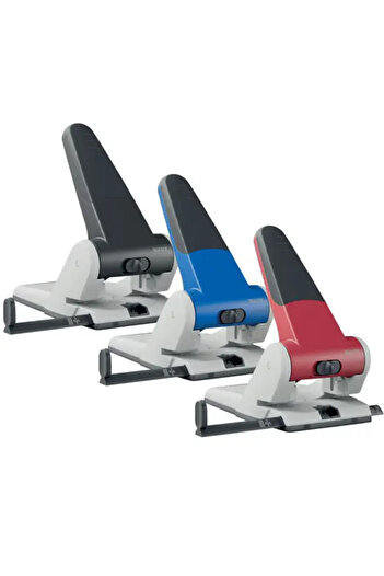 Leitz Perforator hârtie 2 găuri 65 foi metal 5180 parțial reciclat și albastru