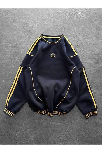 SENTİNEL WEAR Lantern Black Embroidered Premium Sweatshirt