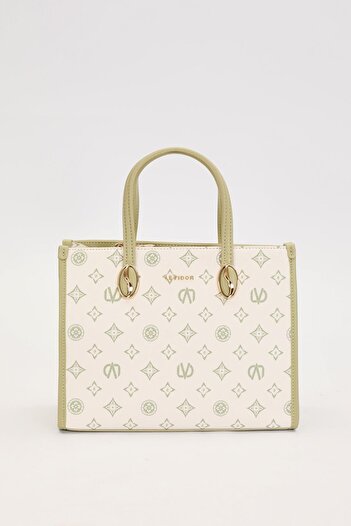 Levidor Green Lvd Printed Handbag