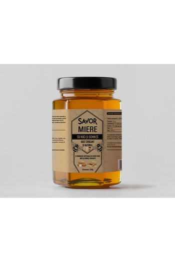 SAVOR Honey with Nuts and Seeds – Crunchy and