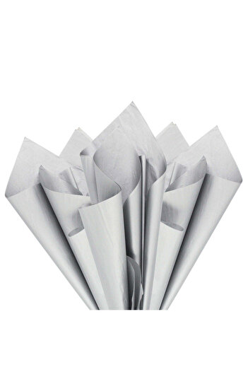 Papette Set of 100 pieces Tissue paper 17g SILVER METALIZED - 50 x 75cm