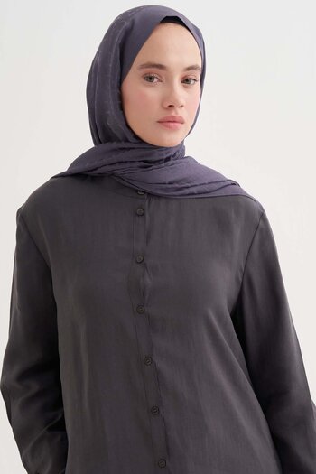 carell Luxe Desen Liora Cotton Shawl Smoked