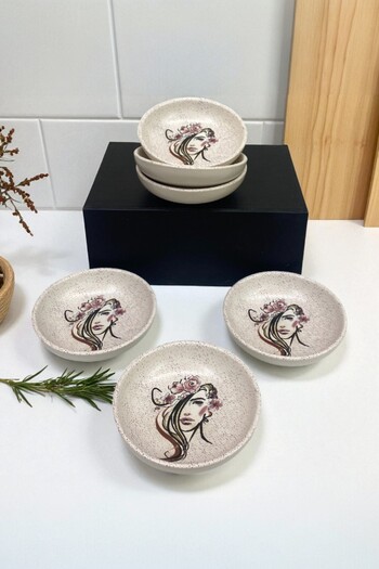 Keramika Beauty 13cm Breakfast / Snack Bowl 6 Pieces Dowry Set