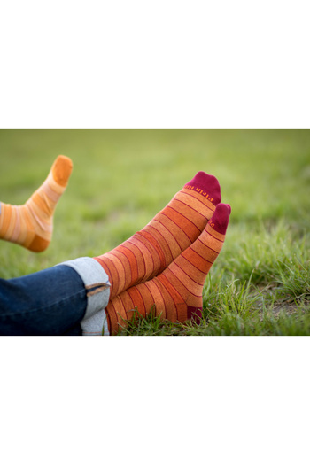 Pirin Hill Striped cotton socks 98% COTTON RICH Orange