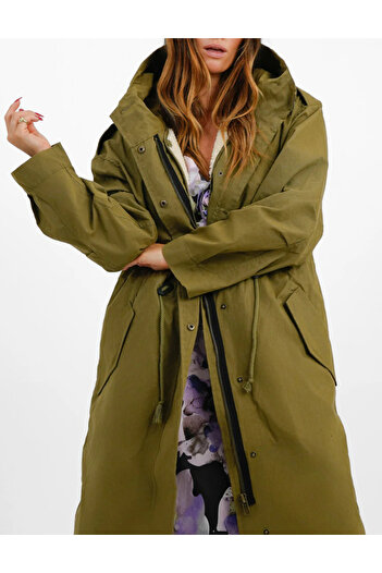 ASOS parka jacket, khaki