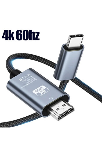 Vikefon 4K 60HZ 4K 30Hz NO Delay HD Video Conversion Cable Type c To Hdmi-Compatible Screen TV Computer 2 Me