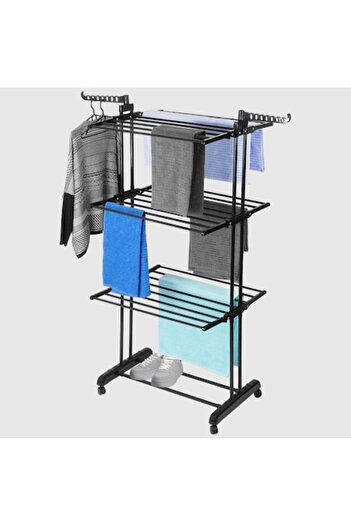 stuffix Vertical Clothes Dryer, Vilde, 125x64x170 cm, Metal, Black