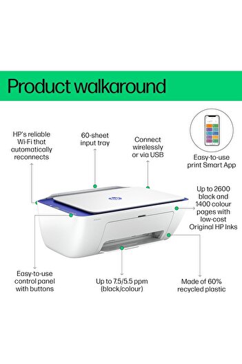 HP DeskJet Ink Advantage Ultra 4927 Wireless, Print, Scan, Copy, All-in-One Printer