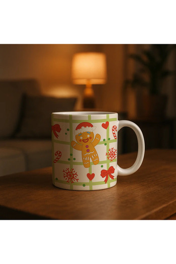 Borambalaj Christmas Cookie Patterned Mug