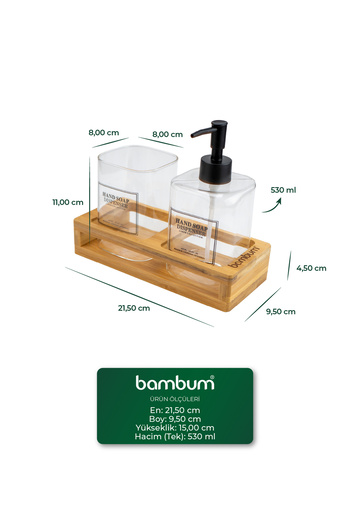 Bambum Gela 2-Piece Soap Dish Set