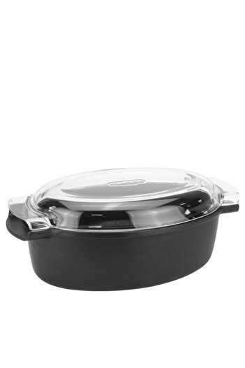 ANTIK ARS Deep tray with lid, Roaster 32x23xh14cm, aluminum, non-stick coating