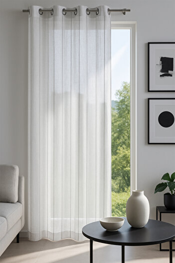 Premier Home Louison Fon Tulle Curtain Blue 140X280