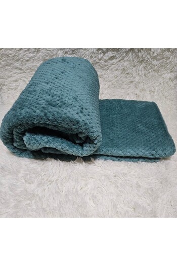 OEM Cocolino Embossed Blanket, 200x230cm, Turquoise