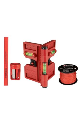 PARKSIDE Level for posts, 3 vials, ABS plastic body, accessories included,