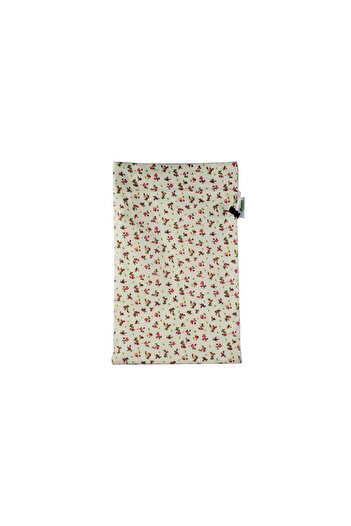 VeraGreen Bag, padded bag for bread 1-2 kg, made of textile, with drawstring and stopper, flowers, size S
