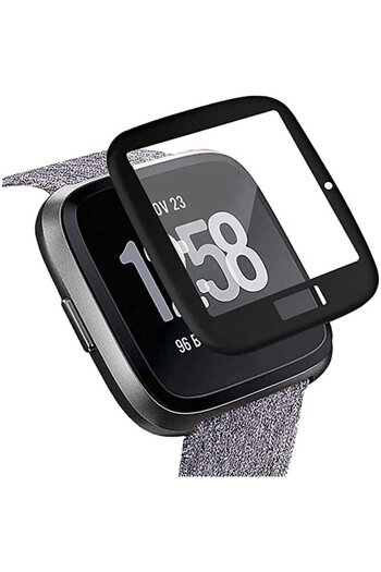 TELLUR Tempered Glass 3D PET Cover Full Glue for Fitbit Versa, Transparent