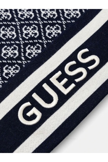 Guess Sevyn 4g Women's Navy Blue Wool Blend Beret W4Bz21Z3Jd2-Fbdi