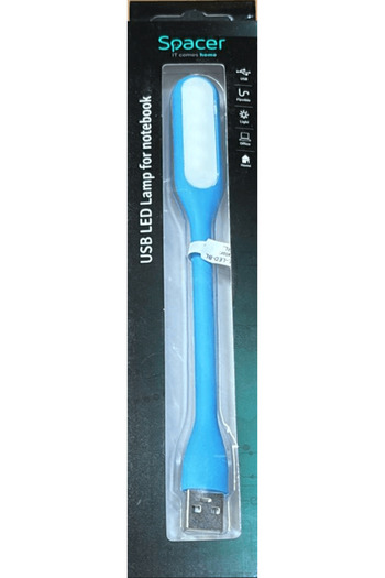 Spacer Lampă LED USB pentru notebook, albastră