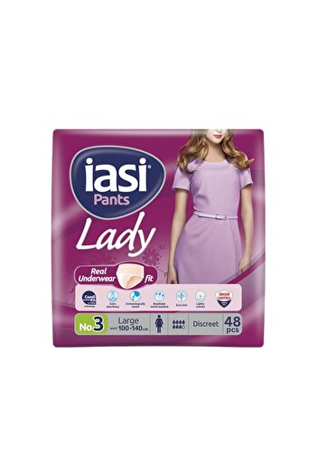 Iasi Scutece tip chilot pentru femei nr. 3 Large, 48 bucati – super subtiri, discreti si parfumati
