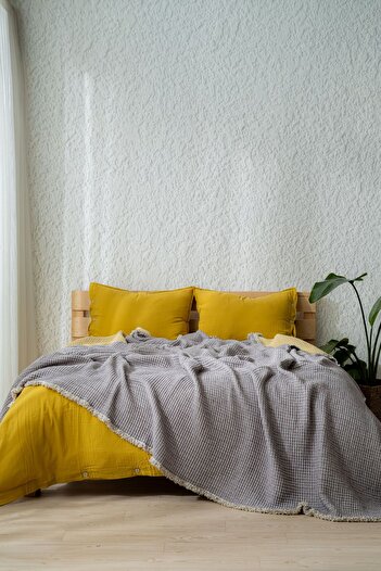 MYLASA HOME Muslin 7 Layer Lira Series Quilt Double Size 240X260Cm (Double-Sided)