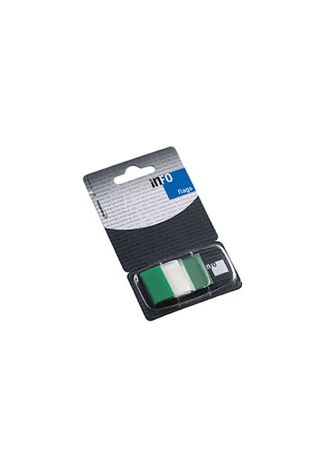 INFO NOTES Info Flags adhesive index 25 x 43 mm green