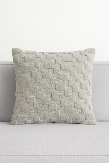 Shadro Textile 2-Piece Furry and Patterned Throw Pillow Cover |   45X45 cm Stylish and Comfortable Decorative Pillow