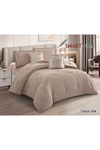 Moon Elegant and classy 6-piece winter fur bedspread