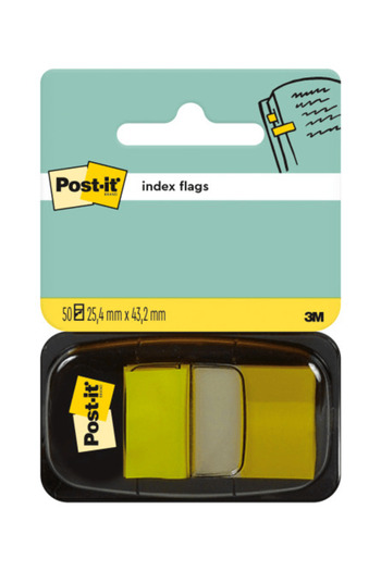 3M Post-It index plastic yellow