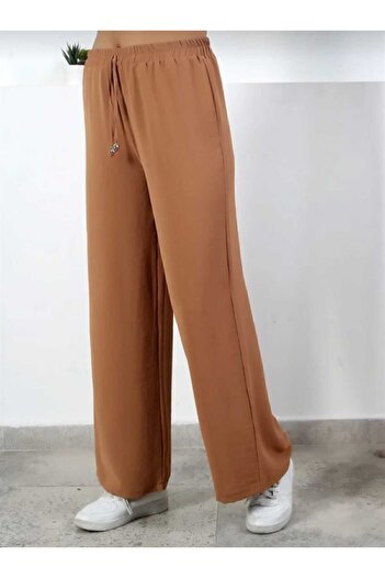 BEYAZTOPTAN Women's Aerobine Pants with Belt and Elastic Waist