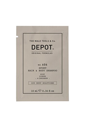 DEPOT , 600 Body Solutions No. 606, Shower Gel & Shampoo 2-In-1, Botanical Complex, 10 ml