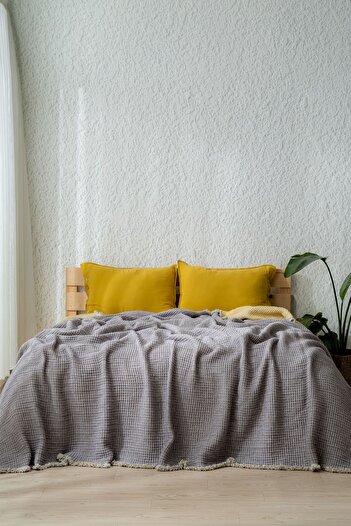 MYLASA HOME Muslin 7 Layer Lira Series Quilt Double Size 240X260Cm (Double-Sided)
