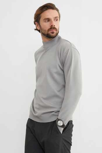 Fulla Moda Basic Dik Yaka Triko Kazak