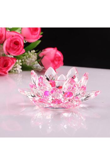 Feng Shui Pink crystal lotus flower