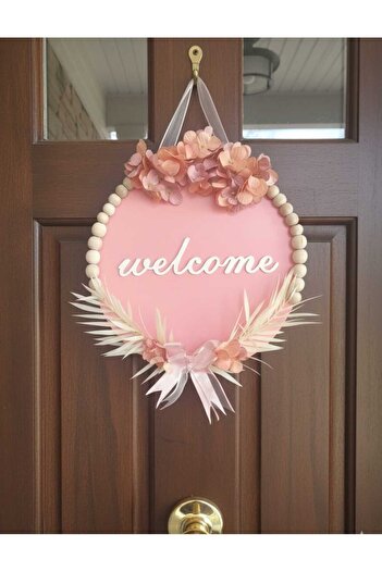 Marka Tasarim Wooden Beaded Door Ornament Welcome Home Gift
