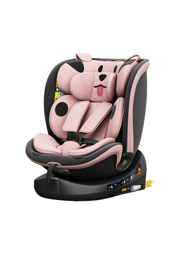 BUF BOOF Scaun Auto B-Joy DELUXE iSIZE PinkDOG Isofix pozitie somn 155 grade rotativ 360 grade