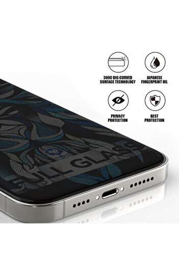 Lito Folie Sticla iPhone 17 D+ Max Privacy 300C, Negru