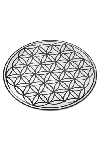 Feng Shui 3D Flower of Life sticker, Symbol of life, black transparent