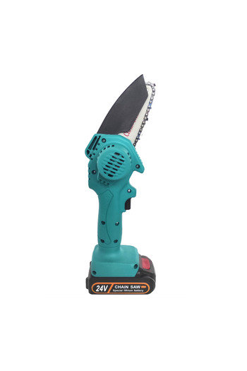 TEHNOSHOP Mini saw (mini chainsaw) 2 batteries 24V 2Ah, blade 13 cm