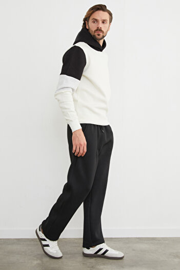 Fulla Moda 3 Threaded Waist Tie Pocketed Sweatpants