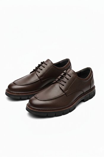 LUSIVE 100% Genuine Leather Brown Casual Comfortable Classic Men's Shoes Luass27Al006