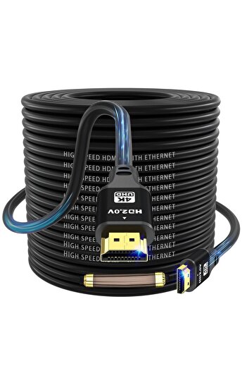 HDMI charlore cable 25m (HDMI 2.0, 18 Gbit/s) 4K@60Hz Ultra High Speed connection, compatible with B