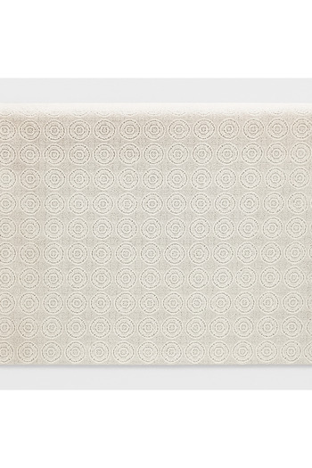 TSUMAB Elegant White Lace Fabric – Floral Circular Pattern (Per Meter)