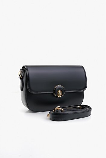 Morlex Women's Black Bag Long Strap Lined Crossbody Hand and Shoulder Bag