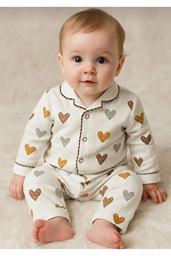 Baby Wings Heart Printed Baby Pajama Set