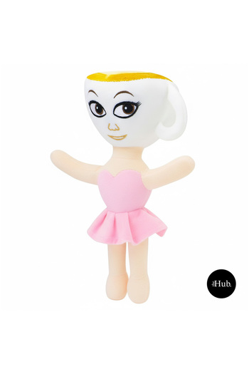 OEM Soft Plush Doll, Ballerina Cappuccina with Pink Dress, Cute Toy for Children, 25 cm