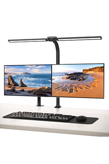 LampDes Desk Lamp LED Clamp, 1800 Lumen Double Hed Monitor