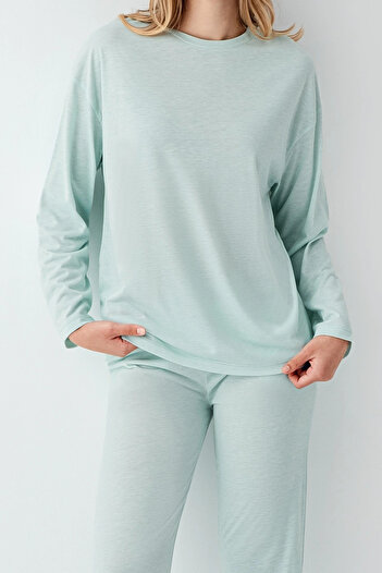 Kocabey 3407-s women's long sleeve pajama set
